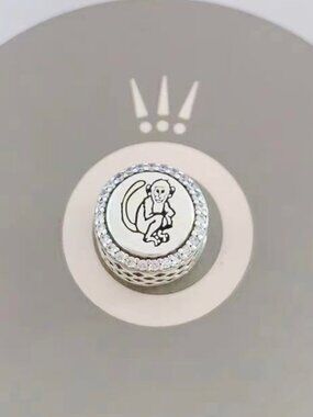 Pandora Saint Kitts and Nevis Monkey Dangle Charm Travel Pendant, S925 Sterling